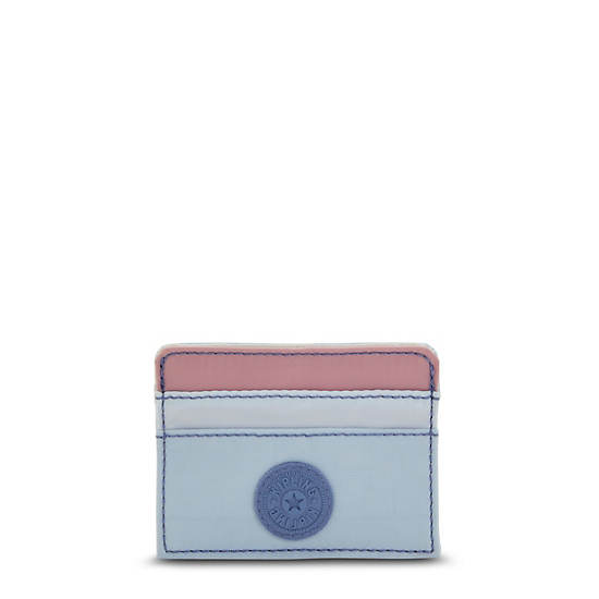 Kipling Cardy Card Holder Tassen Lichtblauw Roze | België 1161UZ